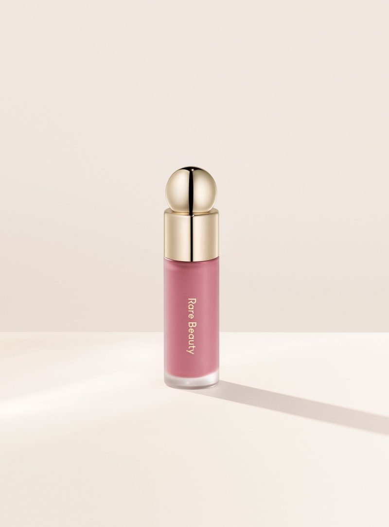 Encourage| Rare Beauty's Soft Pinch Liquid Blush in the dewy soft neutral pink shade "Encourage."