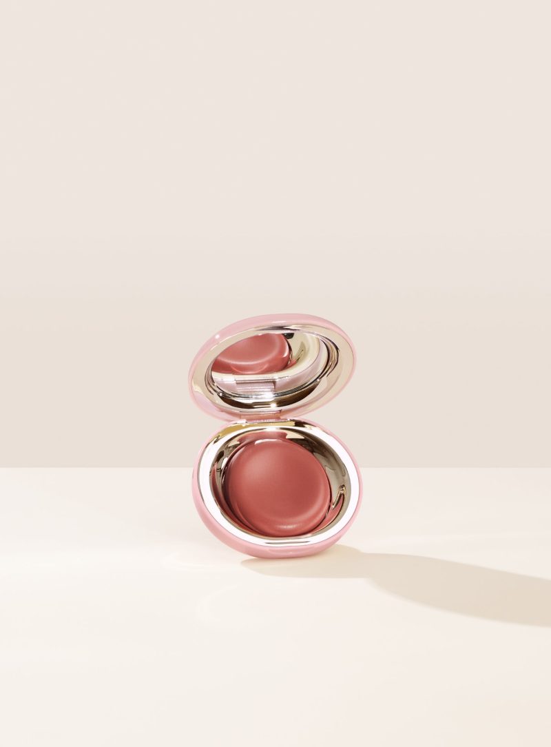 Nearly Neutral| Shade Nearly Neutral, in a soft neutral pink, of Rare Beauty's Stay Vulnerable Melting Blush.